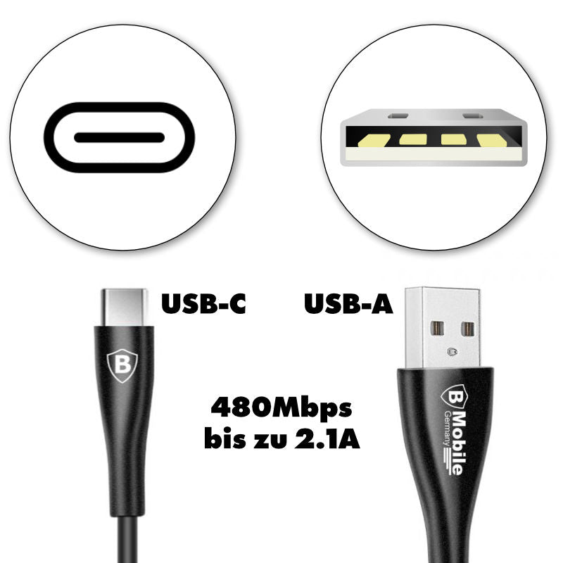 USB-A zu USB-C Kabel USB-C Ladekabel USB-C Übertragungskabel