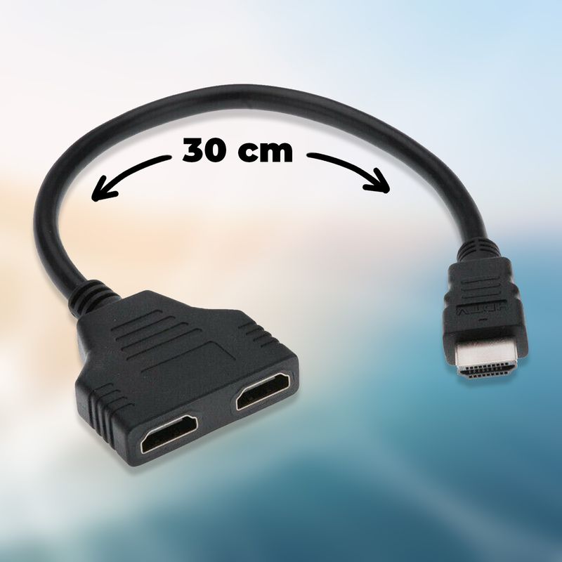 HDMI Splitter Adapter 2in1 (1in/2out) Verteiler Mehrfachanschluss