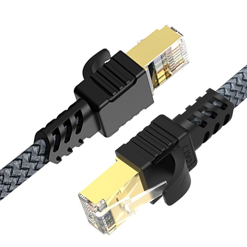 25m Netzwerkkabel Flachkabel Ethernet LAN Kabel RJ45 Kat. 7 flach UTP