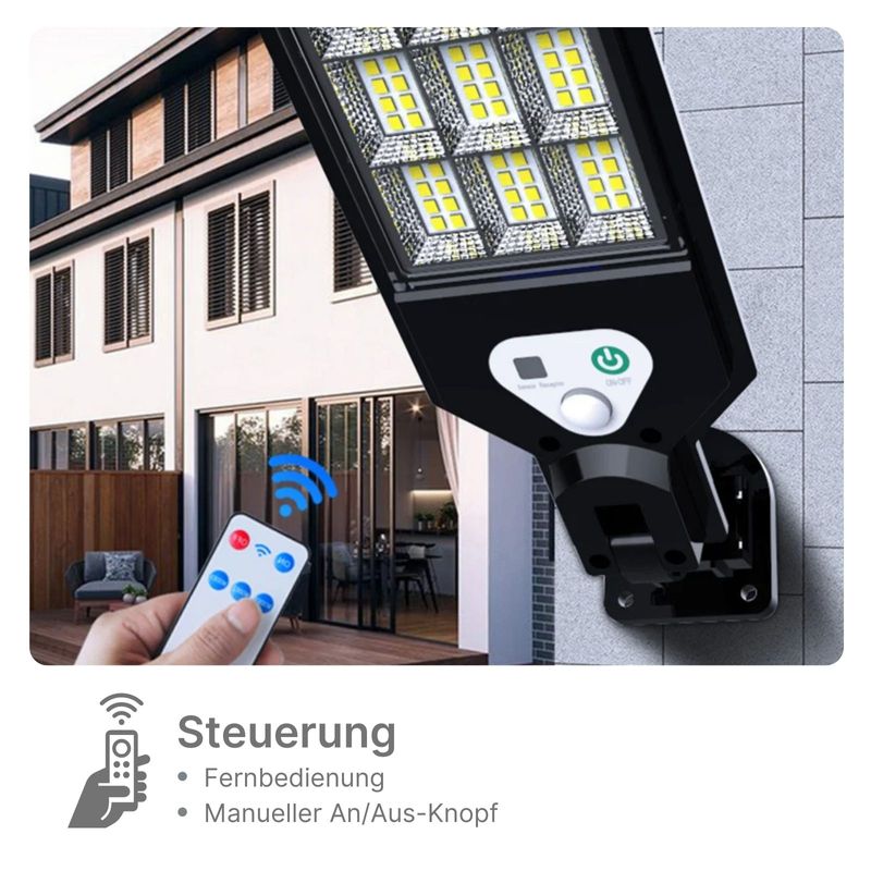 LED Solar Fassadenbeleuchtung mit Bewegungsmelder Gartenleuchte