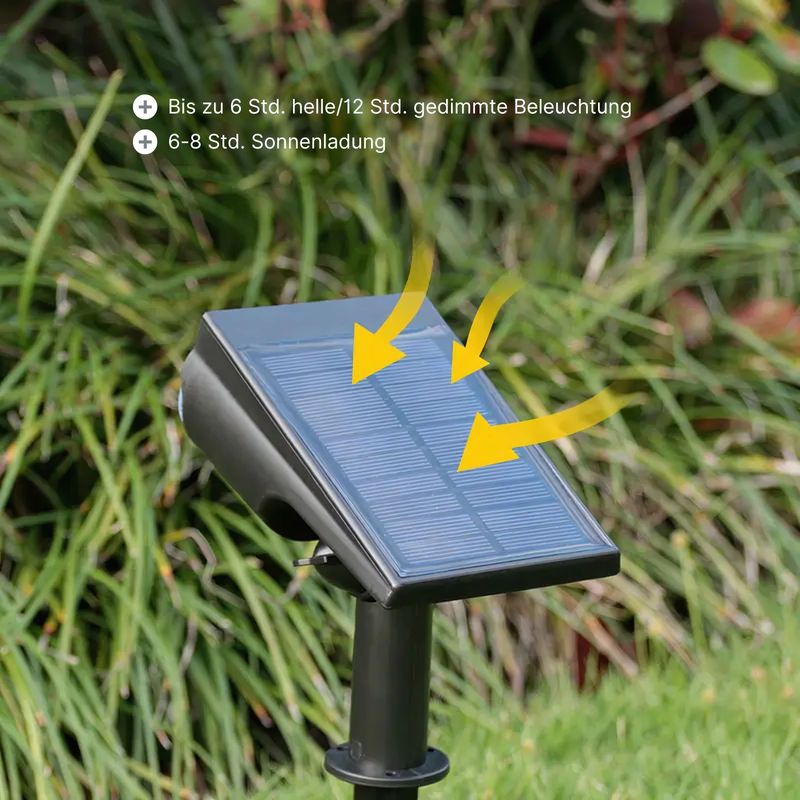 LED Solar Gartenstrahler Gartenscheinwerfer Aussenbeleuchtung