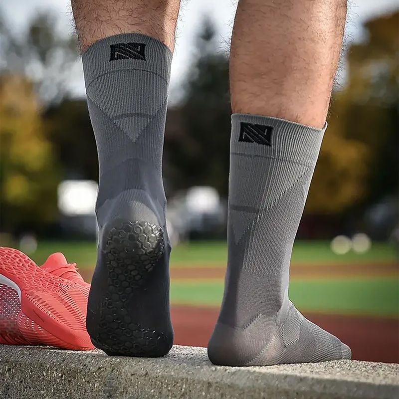 Fussballsocken Gr. 42-47 Grip Socken Fussball Strümpfe GripSoxx Grau