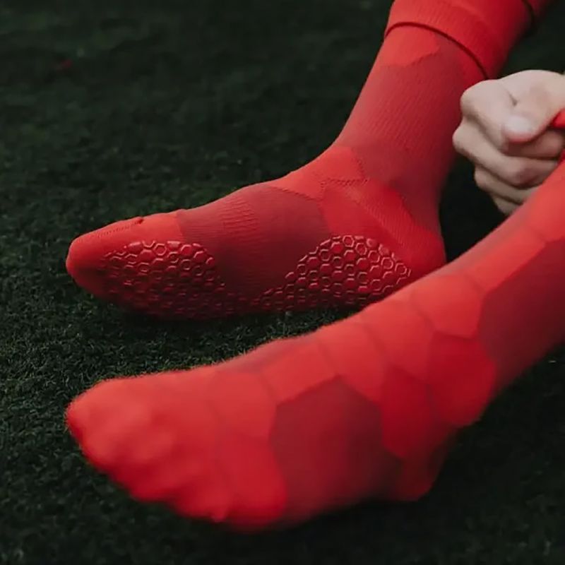 Fussballsocken Gr. 42-47 Grip Socken Fussball Strümpfe GripSoxx Rot