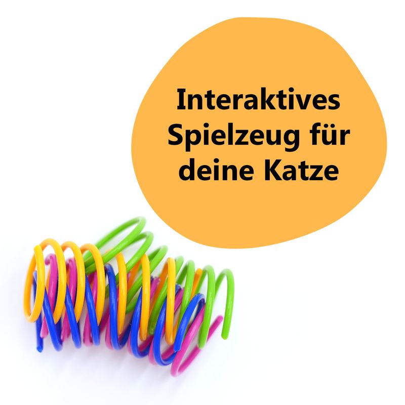 Spiralfedern Katzenspielzeug Geschicklichkeitsspiel Federspielzeug