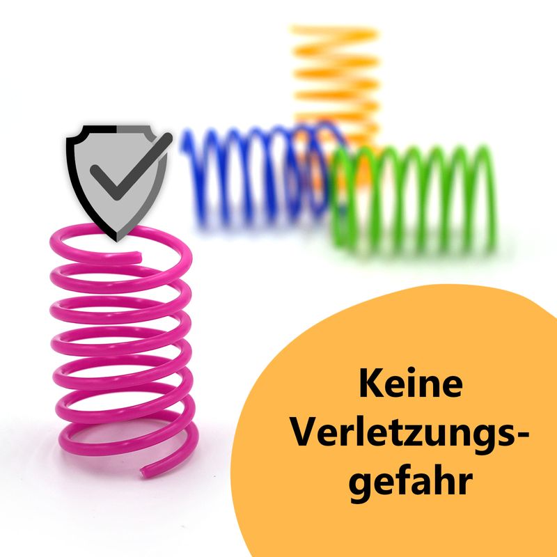 Spiralfedern Katzenspielzeug Geschicklichkeitsspiel Federspielzeug