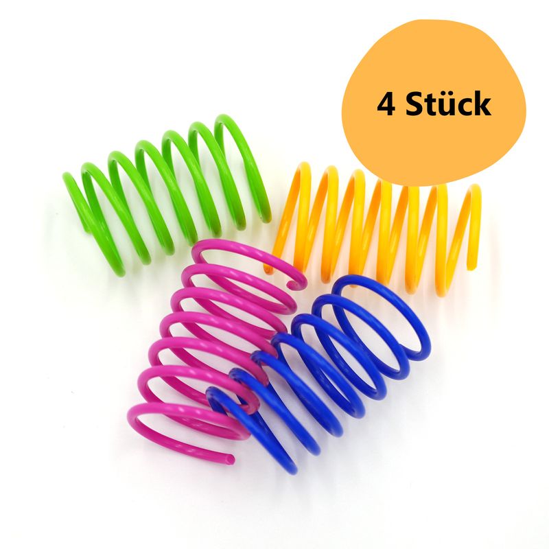 Spiralfedern Katzenspielzeug Geschicklichkeitsspiel Federspielzeug