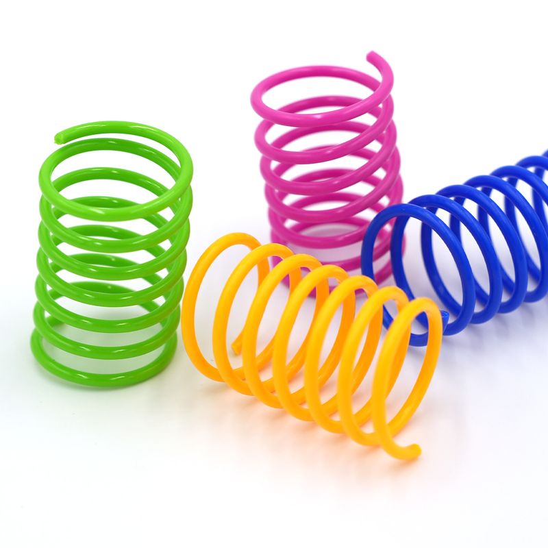 Spiralfedern Katzenspielzeug Geschicklichkeitsspiel Federspielzeug