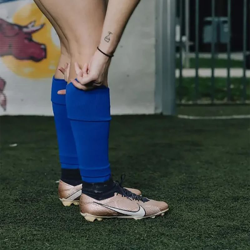 Fussballstulpen One Size Tube Socke Stutzen Röhrensocke Tubxx Blau