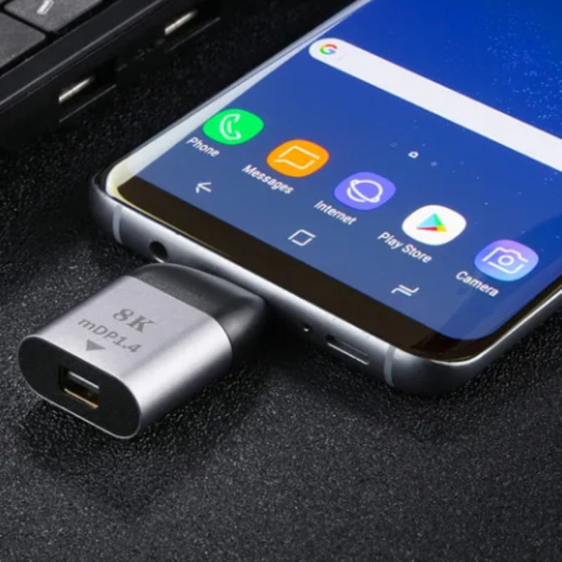 USB-C zu mini DisplayPort DP 8K Converter Umwandler Adapter (m/w)