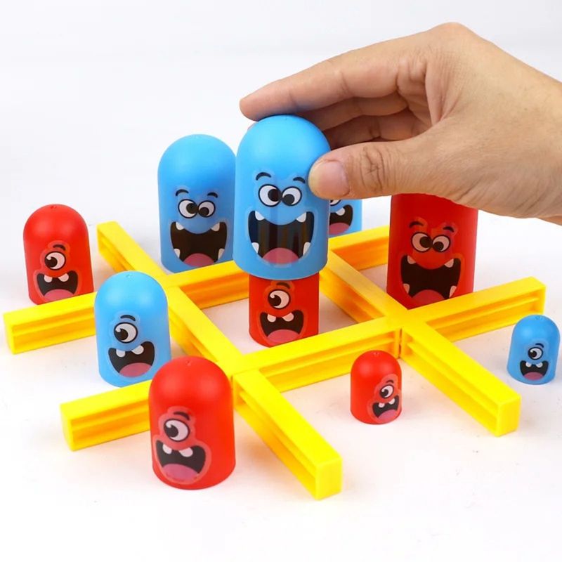 Tic Tac Toe Spielzeug Gobble Game Drei gewinnt Drei in einer Reihe