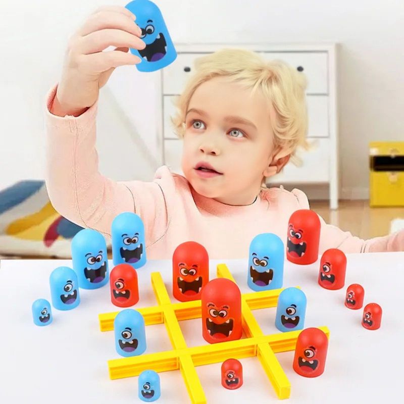 Tic Tac Toe Spielzeug Gobble Game Drei gewinnt Drei in einer Reihe