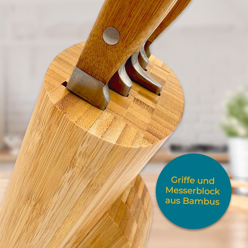 Messerblock Messerset Küchenbesteck-Set Kochmesser-Set Messerständer