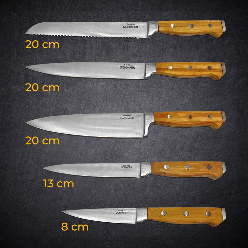Messerblock Messerset Küchenbesteck-Set Kochmesser-Set Messerständer