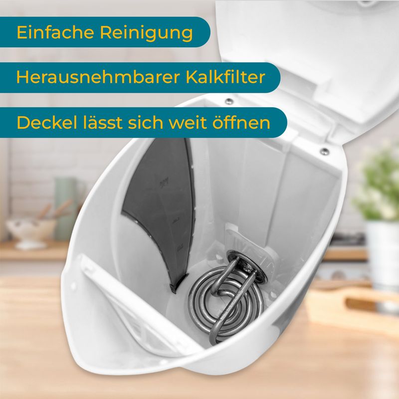 Elektrischer Wasserkocher Teekocher Heisswasserbereiter