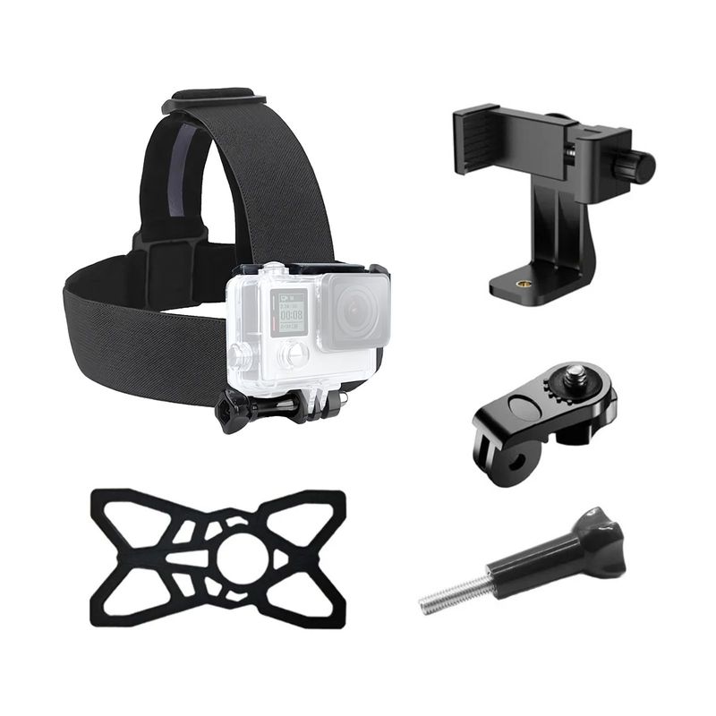 Zubehör-Set für Action Cam Kopfgurt Halterungen Adapter GoPro DJI