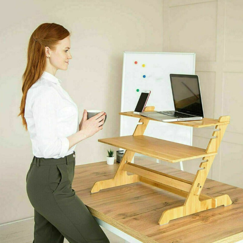 Ergonomische Tischpulterhöhung Laptop-Tisch mobiler Steh-Arbeitsplatz