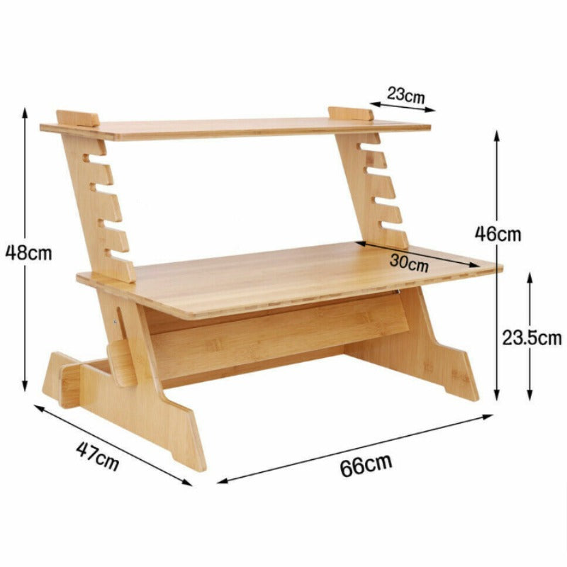 Ergonomische Tischpulterhöhung Laptop-Tisch mobiler Steh-Arbeitsplatz