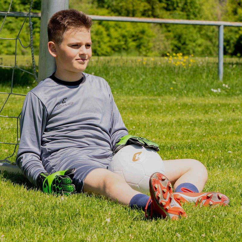 Fussballhandschuhe Kralle Junior Pro 3.0 Gr. 4 Grün Torwart Keeper Goalie Handschuhe