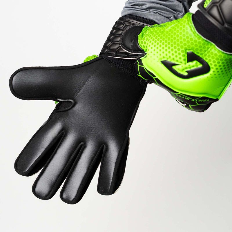Fussballhandschuhe Kralle Junior Pro 3.0 Gr. 5 Grün Torwart Keeper Goalie Handschuhe