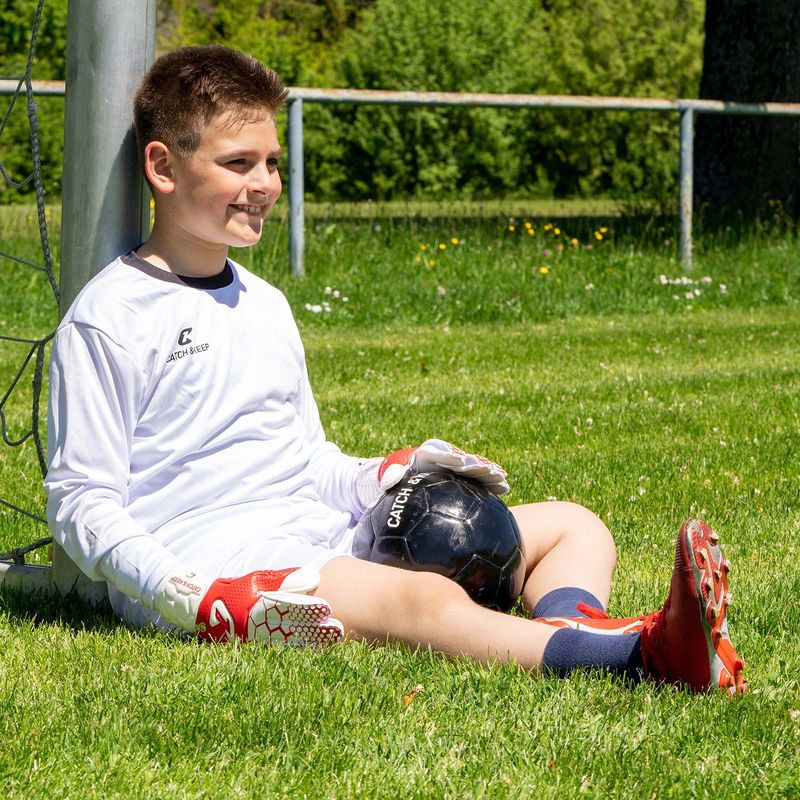 Fussballhandschuhe Kralle Junior Pro 3.0 Gr. 4 Rot Torwart Keeper Goalie Handschuhe