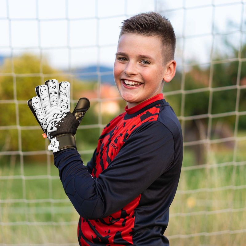 Fussballhandschuhe Kralle Splash Gr. 3 Weiss Torwart Keeper Goalie Handschuhe