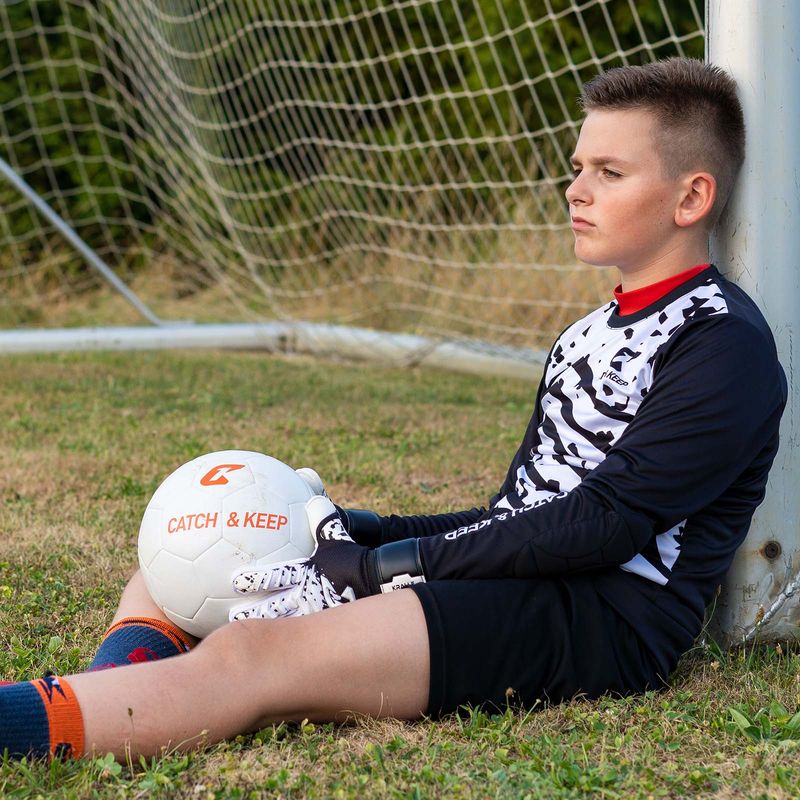 Fussballhandschuhe Kralle Splash Gr. 5 Weiss Torwart Keeper Goalie Handschuhe
