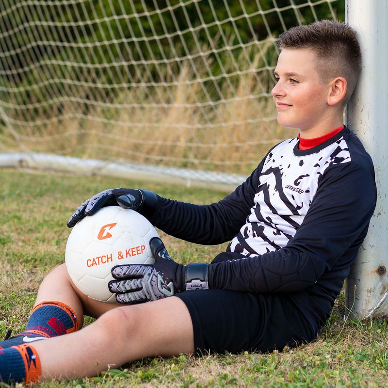 Fussballhandschuhe Kralle Splash Gr. 6 Grau Torwart Keeper Goalie Handschuhe