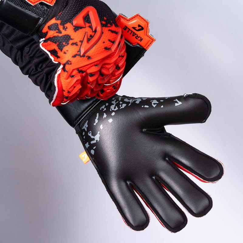 Fussballhandschuhe Kralle Splash Gr. 3 Rot Torwart Keeper Goalie Handschuhe