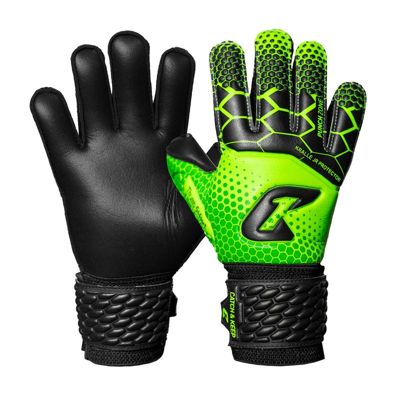 Fussballhandschuhe Kralle Protector Gr. 7 Grün Torwart Keeper Goalie Handschuhe