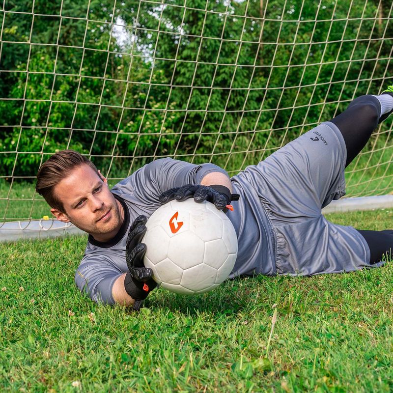 Fussballhandschuhe Fly Dark Soul Gr. 11 Schwarz Torwart Keeper Goalie Handschuhe