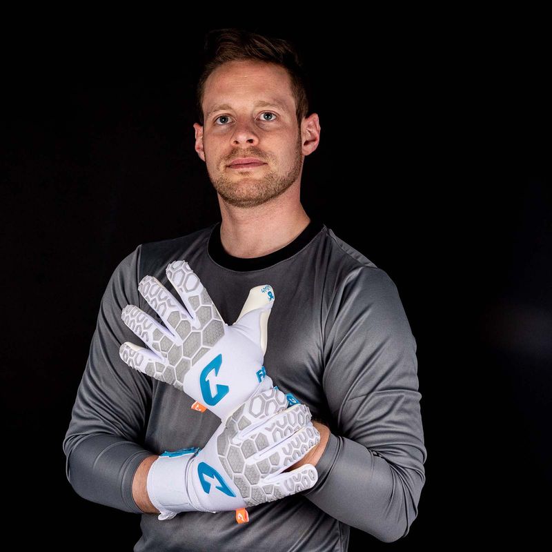 Fussballhandschuhe Fly White Soul Gr. 10 Weiss Torwart Keeper Goalie Handschuhe