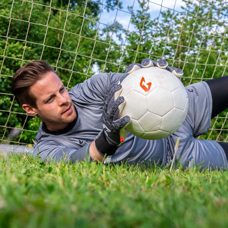 Fussballhandschuhe Fly Grey Soul Gr. 8 Grau Torwart Keeper Goalie Handschuhe