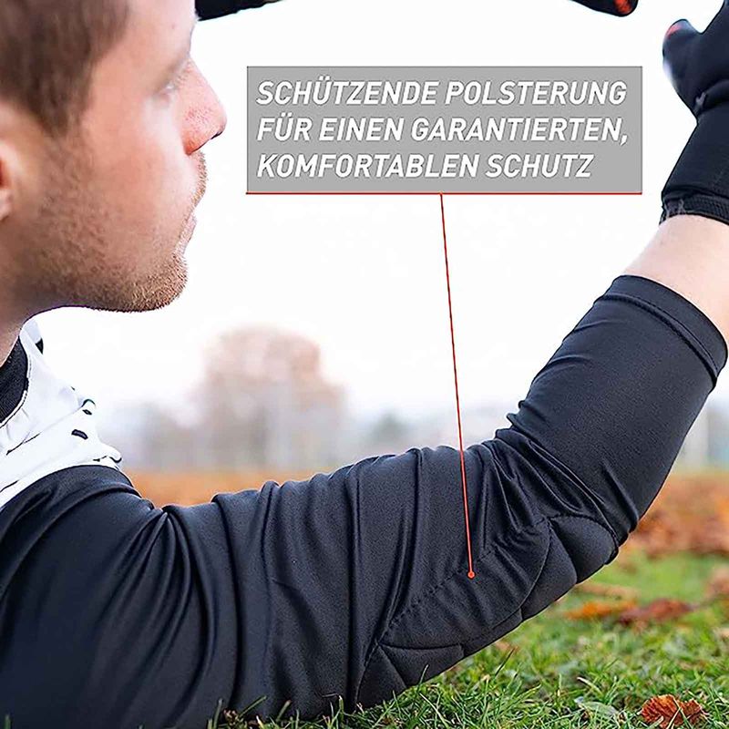 Trikot Protection Torwarttrikot Gr. 128 Weiss-Schwarz Fussball Torwart Shirt Oberteil