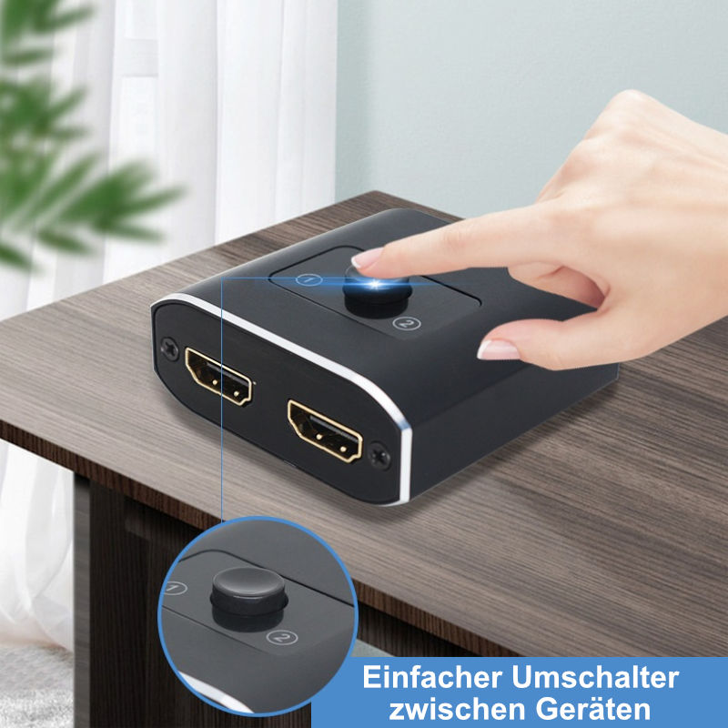 HDMI-Switch HDMI-Verteiler HDMI-Umschalter 4K@60Hz bidirektional