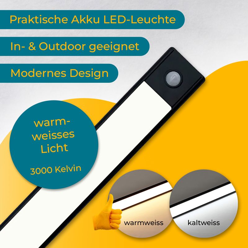 Licht Leuchte Nachtlicht Lichtleiste Lampe Bewegungsmelder LED