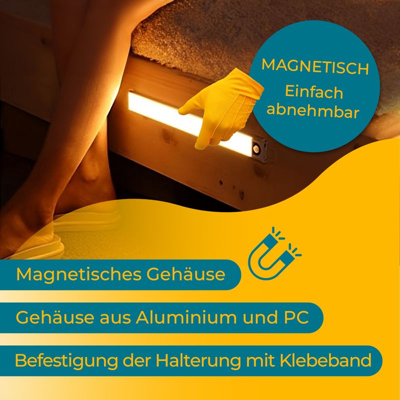 Licht Leuchte Nachtlicht Lichtleiste Lampe Bewegungsmelder LED