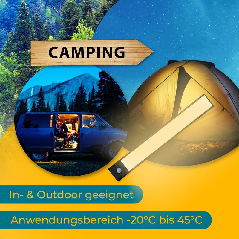 Licht Leuchte Lampe Nachtlicht Lichtleiste Bewegungsmelder LED