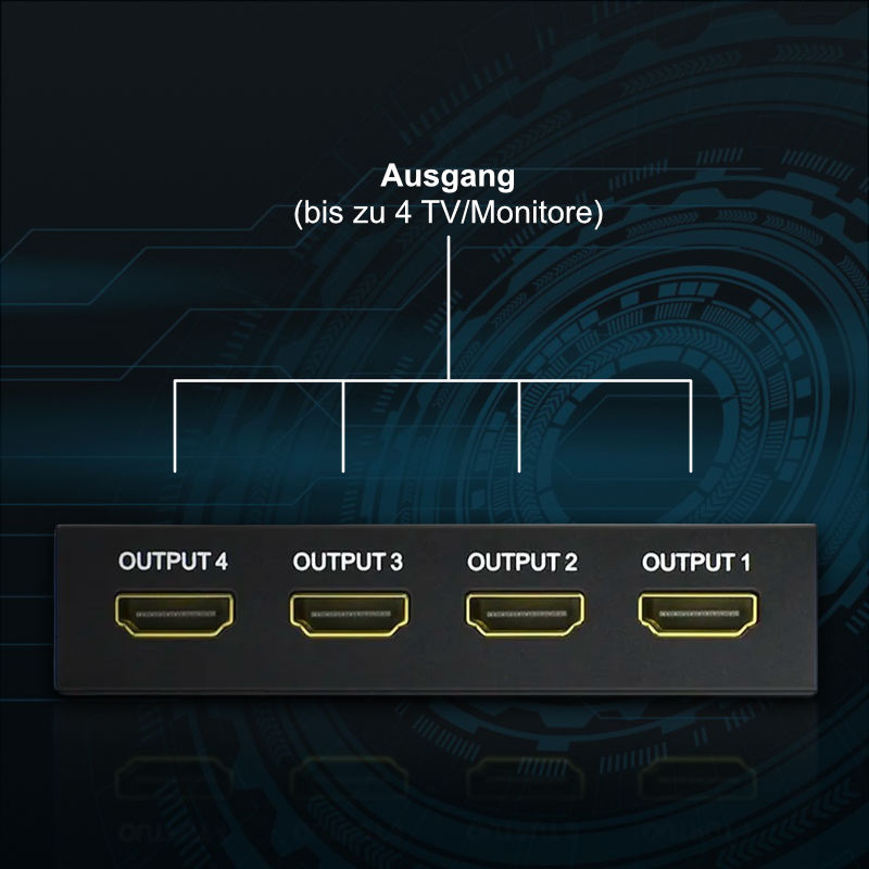 HDMI Splitter HDMI-Splitter-Box HDMI Verteiler HDMI-Signal-Splitter