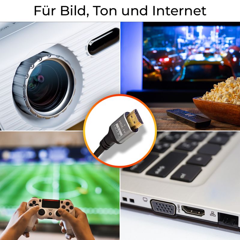 HDMI zu HDMI Kabel 3m 8K UHD High Speed HDMI Anschlusskabel