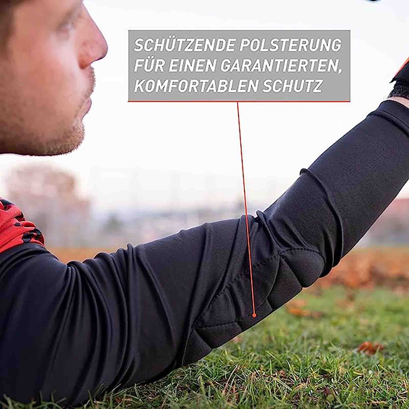 Trikot Protection Torwarttrikot Gr. XL Rot-Schwarz Fussball Torwart Shirt Oberteil
