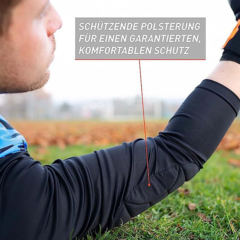 Trikot Protection Torwarttrikot Gr. XXL Blau-Schwarz Fussball Torwart Shirt Oberteil