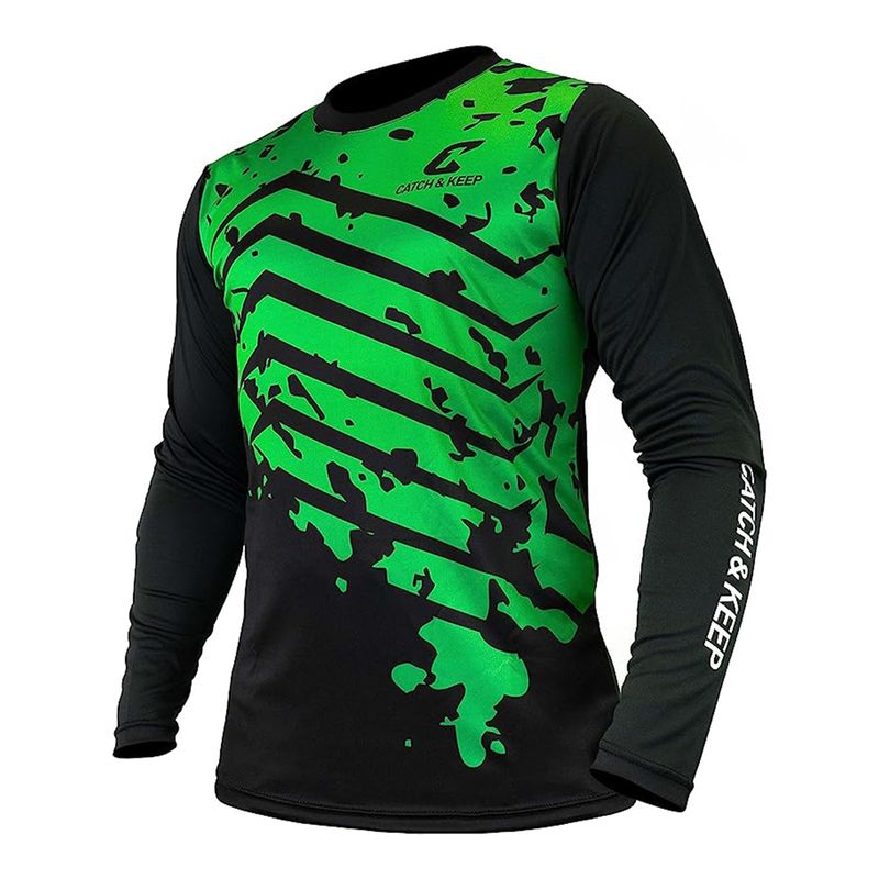 Trikot Protection Torwarttrikot Gr. 128 Grün-Schwarz Fussball Torwart Shirt Oberteil