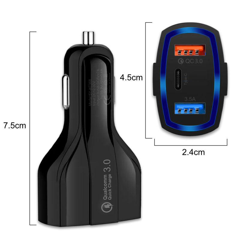 Auto-USB-Ladegerät KFZ-USB-Adapter KFZ-USB-Ladegerät Auto-USB-Adapter