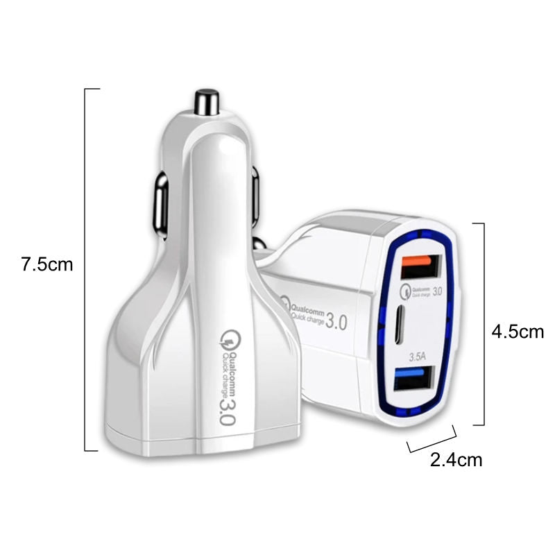 Auto-USB-Ladegerät KFZ-USB-Adapter KFZ-USB-Ladegerät Auto-USB-Adapter