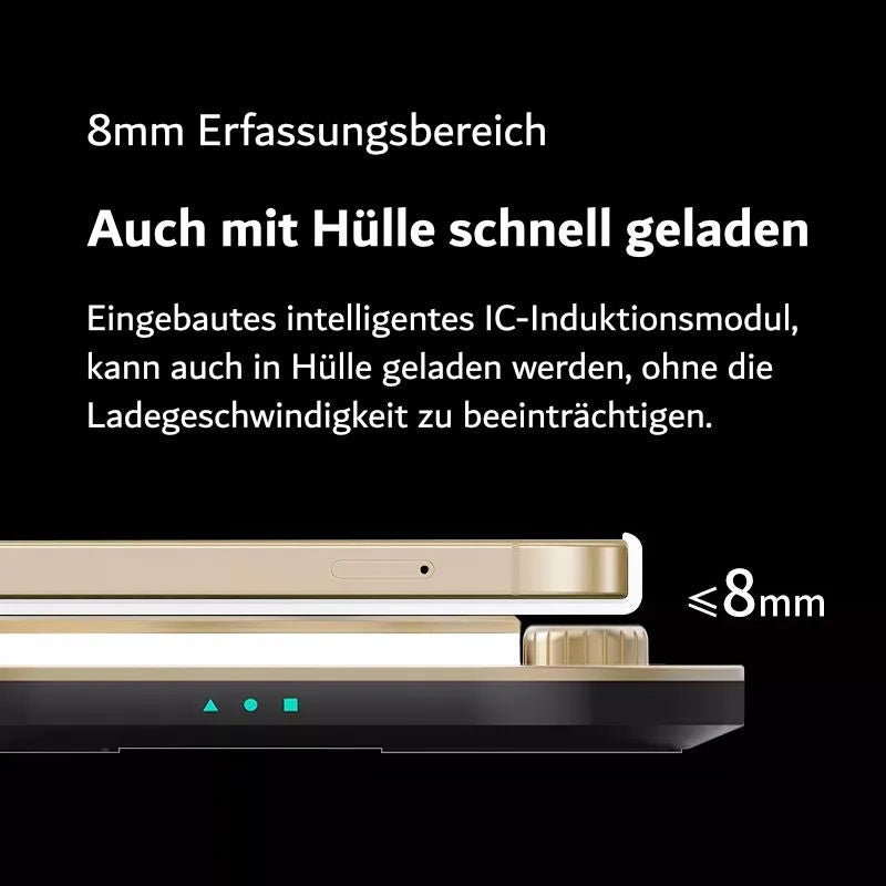 4-in-1 Tischlampe Schnelllader für Smartphone Smartwatch Kopfhörer