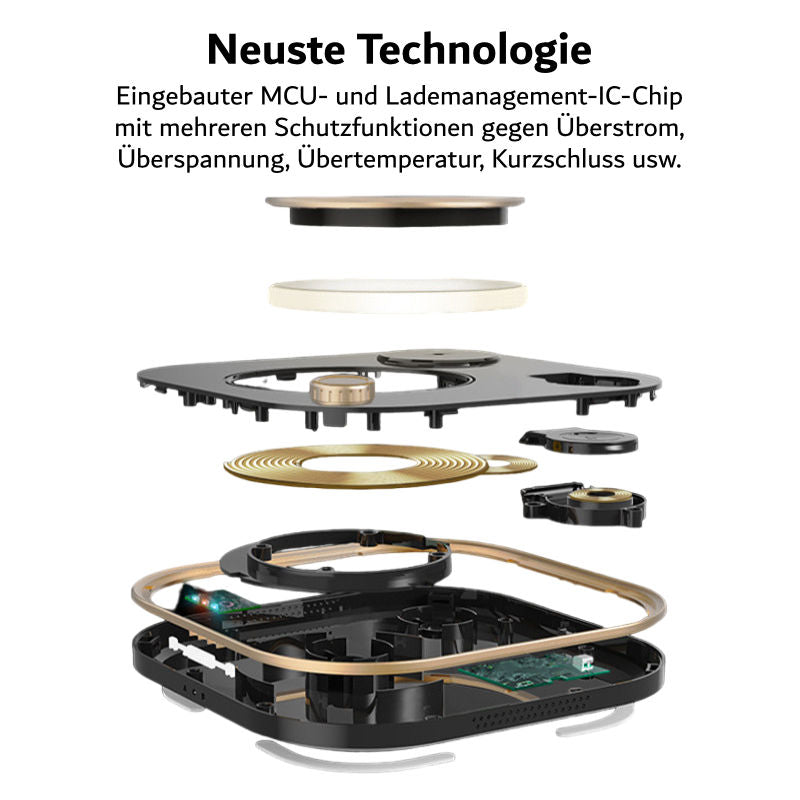 4-in-1 Tischlampe Schnelllader für Smartphone Smartwatch Kopfhörer