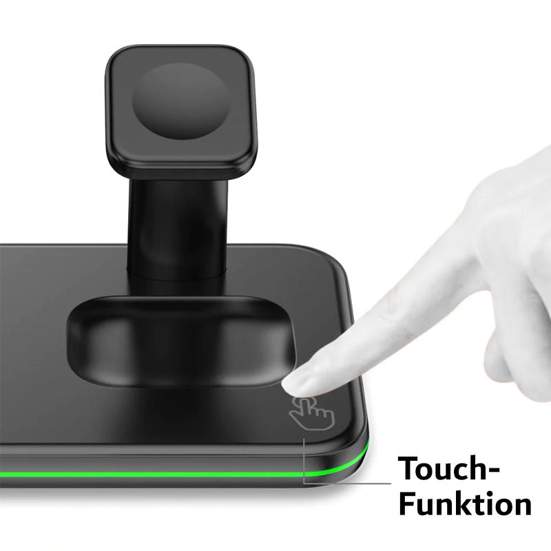 3-in-1 Ladestation für Smartphone Smartwatch Kopfhörer Dockingstation