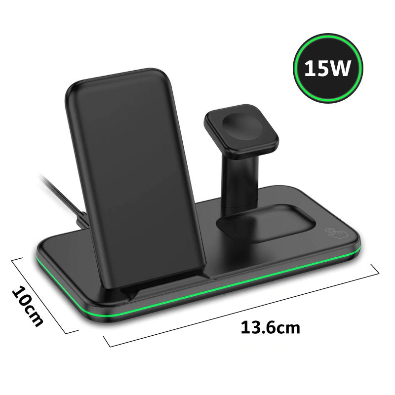 3-in-1 Ladestation für Smartphone Smartwatch Kopfhörer Dockingstation