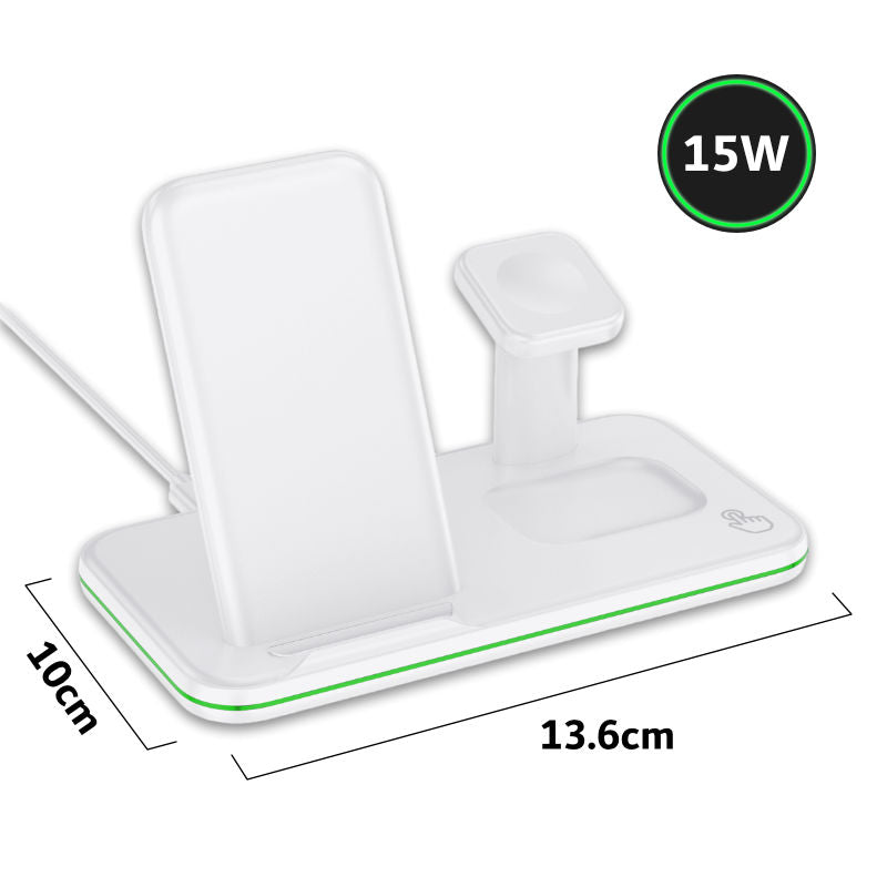 3-in-1 Ladestation für Smartphone Smartwatch Kopfhörer Dockingstation
