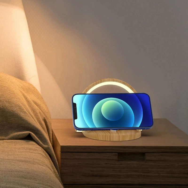 Ladestation mit Beleuchtung Smartphone Ladegerät Wireless Charger